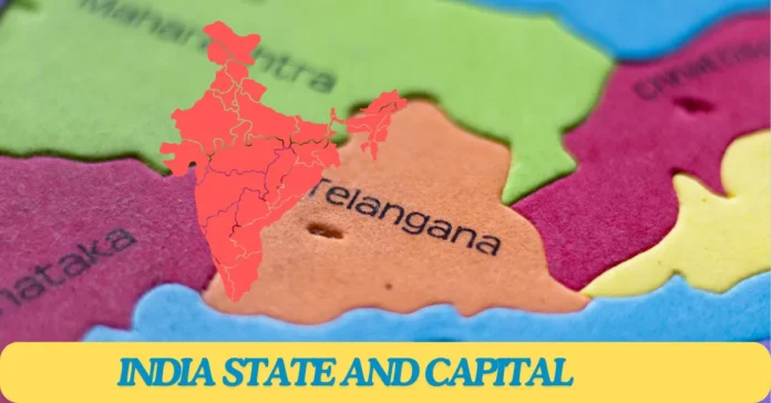 States and Capitals of India 2024